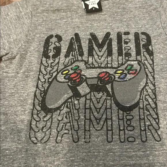 Pixie Lane Gamer Graphic T-Shirt Size 2 - Picture 2 of 4